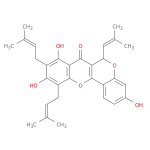 3,8,10-trihydroxy-9,11-bis(3-methylbut-2-enyl)-6-(2-methylprop-1-enyl)-6h-chromeno[4,3-b]chromen-7-one