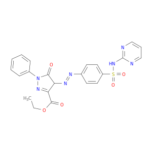 1H-Pyrazole-3-carboxylicacid,4,5-dihydro-5-oxo-1-phenyl-4-[2-[4-[(2-pyrimidinylamino)sulfonyl]phenyl]diazenyl]-,ethyl ester