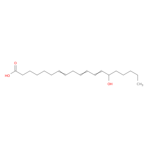 7,10,12-Nonadecatrienoicacid, 14-hydroxy-