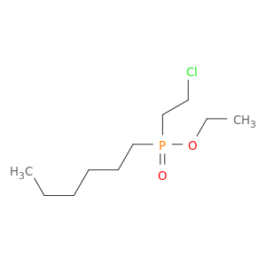 Phosphinic acid, (2-chloroethyl)hexyl-, ethyl ester