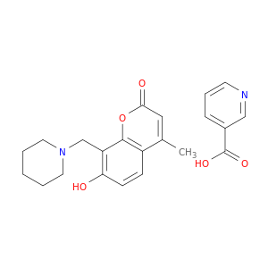 7-HYDROXY-4-METHYL-8-(PIPERIDIN-1-YLMETHYL)COUMARIN NICOTINATE