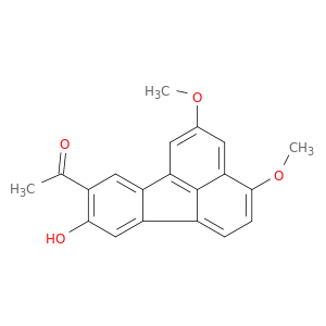 Ethanone, 1-(9-hydroxy-3,5-dimethoxy-8-fluoranthenyl)-