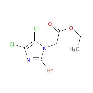 1H-Imidazole-1-aceticacid, 2-bromo-4,5-dichloro-, ethyl ester