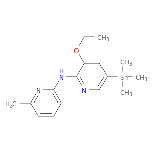 2-Pyridinamine, 3-ethoxy-N-(6-methyl-2-pyridinyl)-5-(trimethylstannyl)-