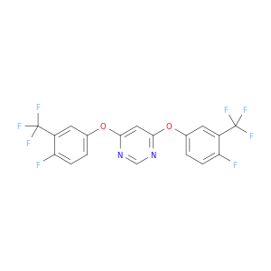 Pyrimidine, 4,6-bis[4-fluoro-3-(trifluoromethyl)phenoxy]-