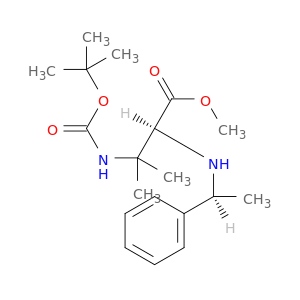 (S)-3-((叔丁氧基羰基)氨基)-3-甲基-2-(((S)-1-苯乙基)氨基)丁酸甲酯