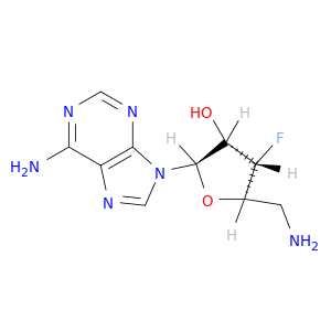 Adenosine,5'-amino-3',5'-dideoxy-3'-fluoro- (9CI)