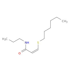 2-Propenamide, 3-(hexylthio)-N-propyl-, (Z)-