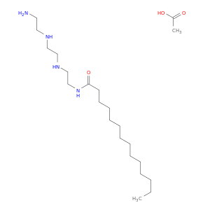 四癸酰胺,N-[2-[2-[2-[(2-氨基乙基)氨基]乙基]乙基]-,乙酸盐(1：1)