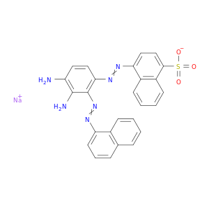 1-Naphthalenesulfonicacid, 4-[[diamino(1-naphthalenylazo)phenyl]azo]-, monosodium salt (9CI)
