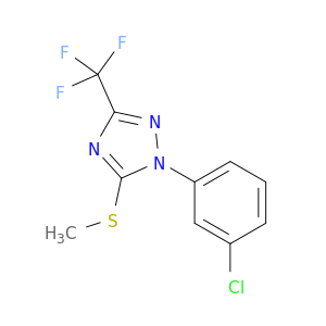1H-1,2,4-Triazole, 1-(3-chlorophenyl)-5-(methylthio)-3-(trifluoromethyl)-