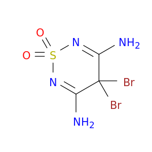 4H-1,2,6-Thiadiazine-3,5-diamine, 4,4-dibromo-, 1,1-dioxide