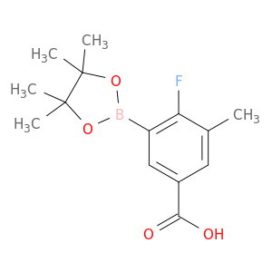 5-Carboxy-2-fluoro-3-methylphenylboronic acid, pinacol ester