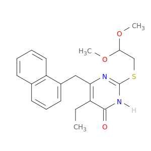 4-pyrimidinol, 2-[(2,2-dimethoxyethyl)thio]-5-ethyl-6-(1-naphthalenylmethyl)-