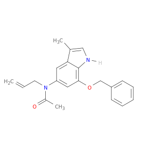 Acetamide, N-[3-methyl-7-(phenylmethoxy)-1H-indol-5-yl]-N-2-propenyl-