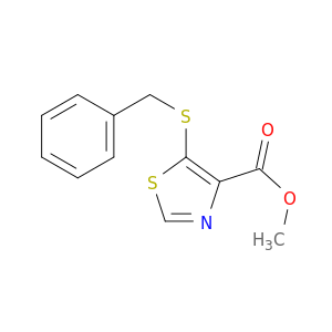 4-Thiazolecarboxylic acid, 5-[(phenylmethyl)thio]-, methyl ester