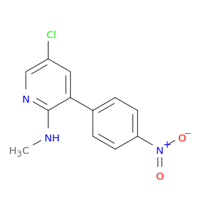 2-Pyridinamine, 5-chloro-N-methyl-3-(4-nitrophenyl)-