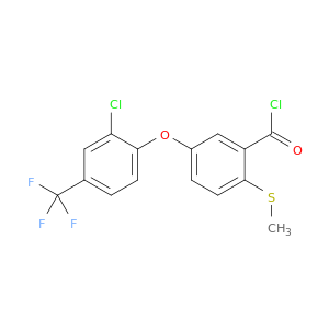 Benzoyl chloride, 5-[2-chloro-4-(trifluoromethyl)phenoxy]-2-(methylthio)-