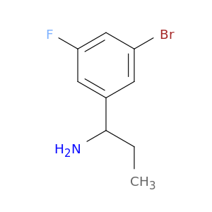 1-(3-bromo-5-fluorophenyl)propan-1-amine