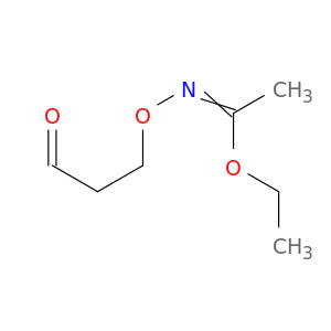 Ethanimidic acid, N-(3-oxopropoxy)-, ethyl ester
