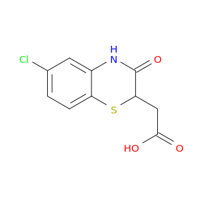 2-(6-Chloro-3-oxo-3,4-dihydro-2H-benzo[b][1,4]thiazin-2-yl)acetic acid