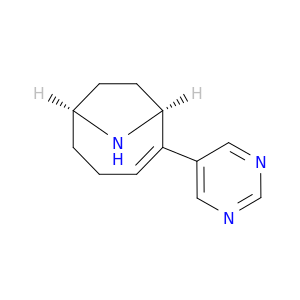 9-Azabicyclo[4.2.1]non-2-ene, 2-(5-pyrimidinyl)-, (1S,6S)-