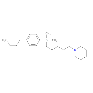 Piperidine, 1-[5-[(4-butylphenyl)dimethylsilyl]pentyl]-