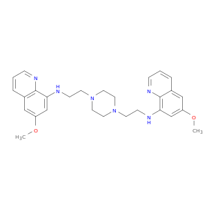 6-methoxy-N-[2-[4-[2-[(6-methoxyquinolin-8-yl)amino]ethyl]piperazin-1-yl]ethyl]quinolin-8-amine