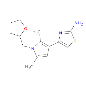 4-[2,5-Dimethyl-1-(oxolan-2-ylmethyl)-1H-pyrrol-3-yl]-1,3-thiazol-2-amine