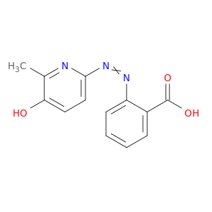 Benzoic acid, 2-[(5-hydroxy-6-methyl-2-pyridinyl)azo]-