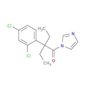 1H-Imidazole, 1-[2-(2,4-dichlorophenyl)-2-ethyl-1-oxobutyl]-
