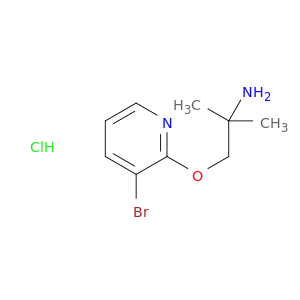 2-丙氨酸,1-[(3-溴-2-吡啶基)氧基]-2-甲基-,盐酸盐(1：1)