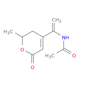 Acetamide,N-[1-(3,6-dihydro-2-methyl-6-oxo-2H-pyran-4-yl)ethenyl]-