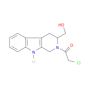1H-Pyrido[3,4-b]indole-3-methanol, 2-(chloroacetyl)-2,3,4,9-tetrahydro-