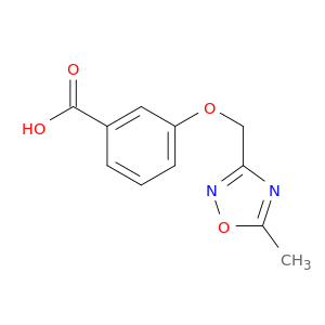 3-[(5-Methyl-1,2,4-oxadiazol-3-yl)methoxy]benzoic Acid