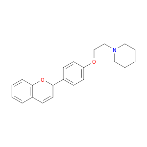 Piperidine, 1-[2-[4-(2H-1-benzopyran-2-yl)phenoxy]ethyl]-