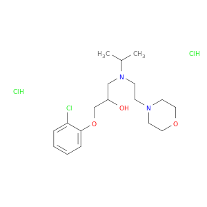 2-Propanol,1-(2-chlorophenoxy)-3-[(1-methylethyl)[2-(4-morpholinyl)ethyl]amino]-,hydrochloride (1:2)