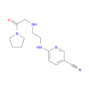 Pyrrolidine, 1-[[[2-[(5-cyano-2-pyridinyl)amino]ethyl]amino]acetyl]-