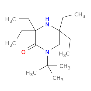Piperazinone, 1-(1,1-dimethylethyl)-3,3,5,5-tetraethyl-