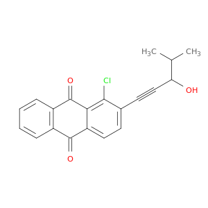 9,10-Anthracenedione, 1-chloro-2-(3-hydroxy-4-methyl-1-pentynyl)-