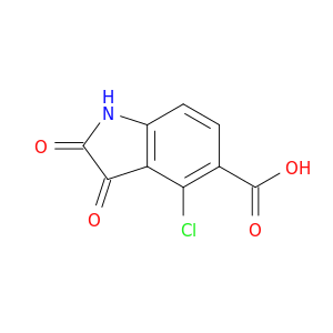 1H-Indole-5-carboxylic acid, 4-chloro-2,3-dihydro-2,3-dioxo-