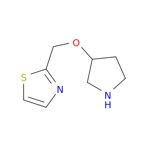 2-[(pyrrolidin-3-yloxy)methyl]-1,3-thiazole