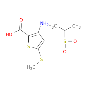 3-氨基-4-[(1-甲乙基)磺酰基]-5-(甲基硫基)-2-硫代核羧酸