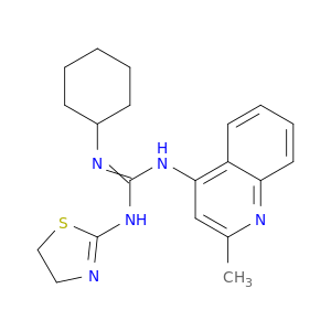 Guanidine,N-cyclohexyl-N'-(4,5-dihydro-2-thiazolyl)-N''-(2-methyl-4-quinolinyl)-