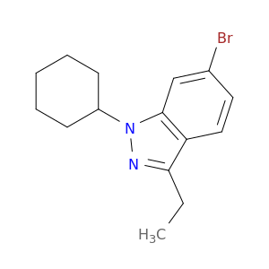 1H-INDAZOLE, 6-BROMO-1-CYCLOHEXYL-3-ETHYL-