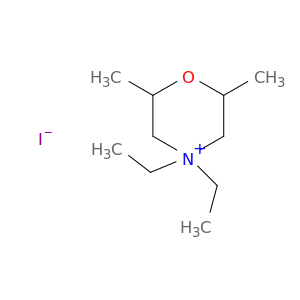 Morpholinium, 4,4-diethyl-2,6-dimethyl-, iodide