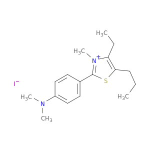 2-[4-(dimethylamino)phenyl]-4-ethyl-3-methyl-5-propyl-1,3-thiazol-3-ium iodide
