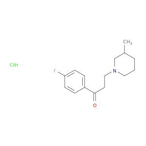 1-Propanone,1-(4-fluorophenyl)-3-(3-methyl-1-piperidinyl)-, hydrochloride (1:1)