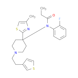 Propanamide,N-(2-fluorophenyl)-N-[4-(4-methyl-2-thiazolyl)-1-[2-(3-thienyl)ethyl]-4-piperidinyl]-