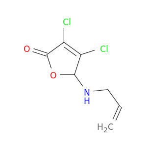 2(5H)-Furanone, 3,4-dichloro-5-(2-propenylamino)-